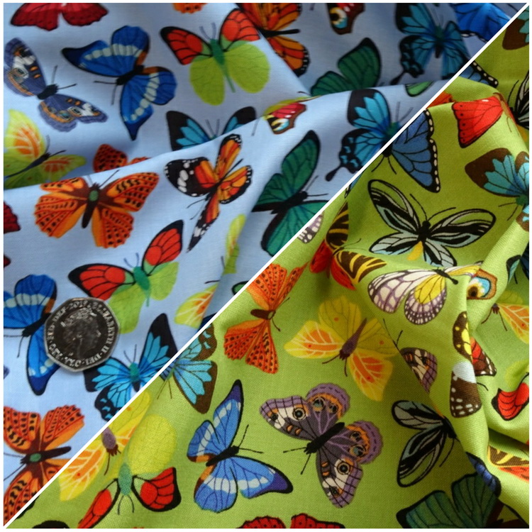 Malbers Fabrics John Louden Butterflies