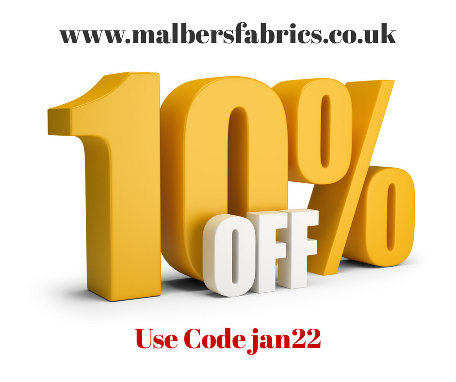 malbers fabrics sale jan 22