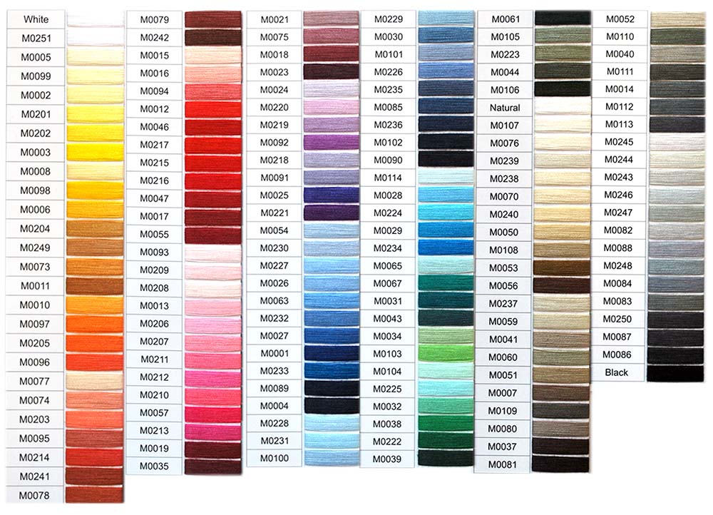 Haberdashery: Coats Moon Staple Spun Polyester Thread - 151 Colours ...