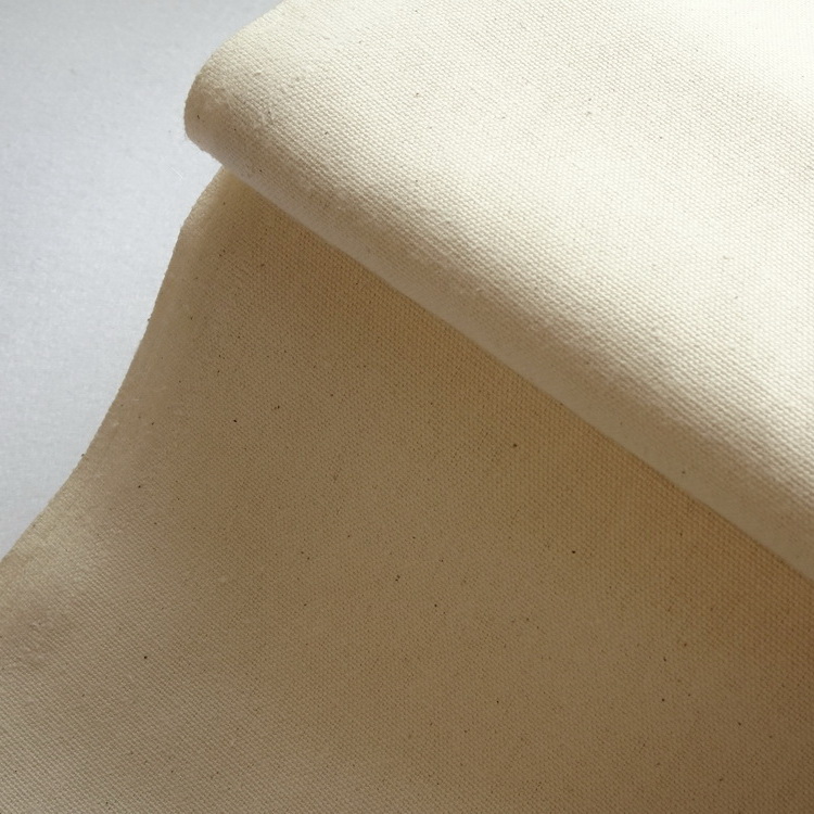 100% Cotton Duck Remnant - Cream - 144cm/56