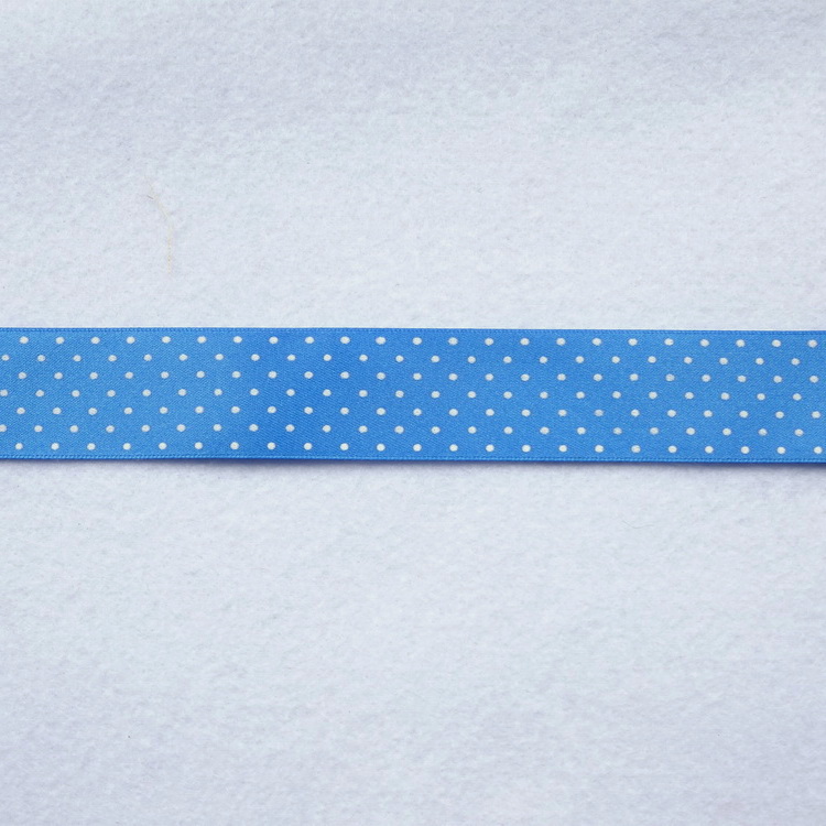 Polyester Satin Micro Spot Ribbon- 15mm/25mm/35mm/50mm- Royal Blue