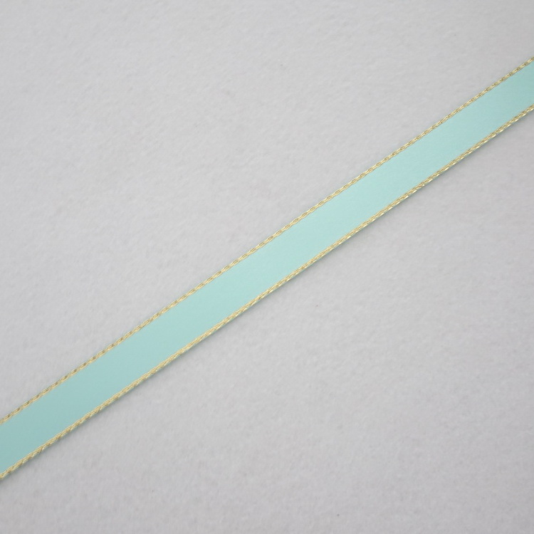 Berisfords Metallic Edge Satin Ribbon- Mint- 15mm/35mm