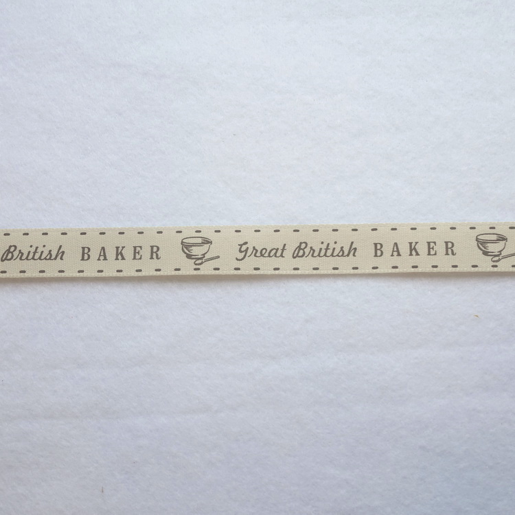 Great British Baker Ribbon- 15mm Wide- 100% Cotton
