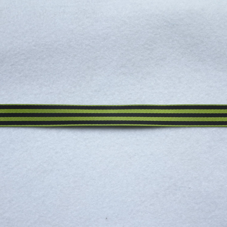 Berisfords Polyester Satin Ribbon- Stripe- 15mm Wide