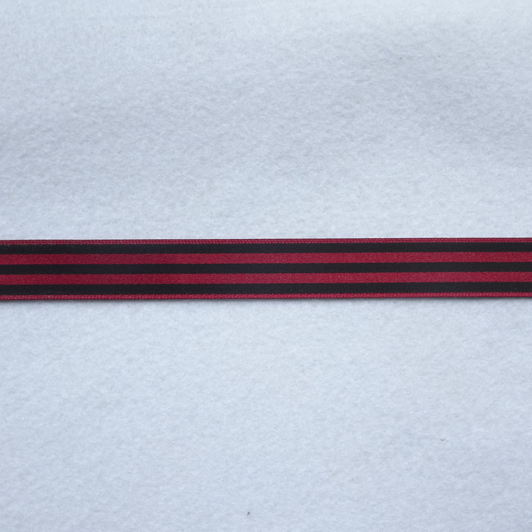 Berisfords Polyester Satin Ribbon- Stripe- 15mm Wide