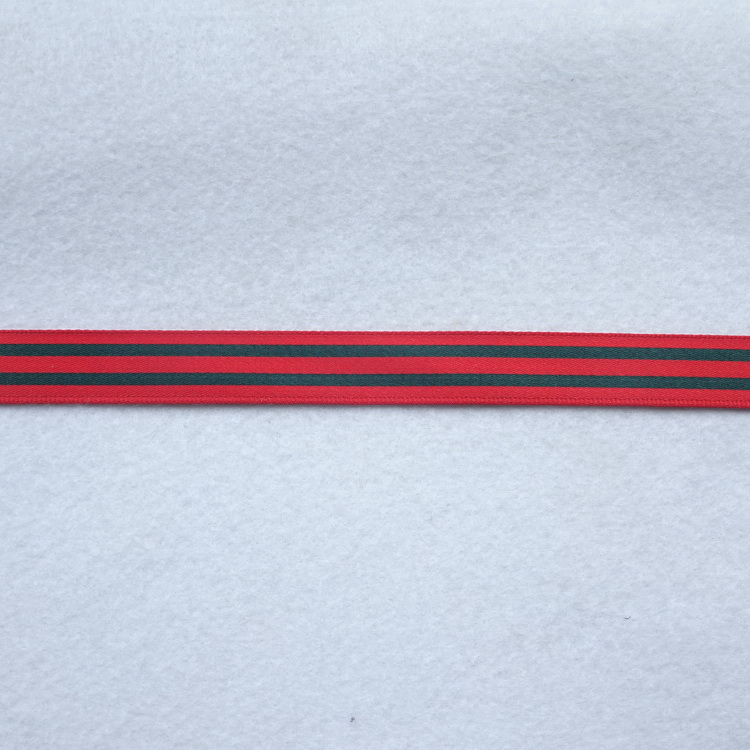 Berisfords Polyester Satin Ribbon- Stripe- 15mm Wide