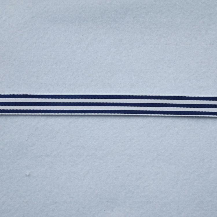 Berisfords Polyester Satin Ribbon- Stripe- 15mm Wide