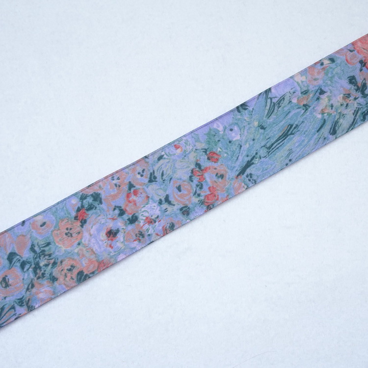Swiss Taffeta Wired Ribbon - Floral - 40mm Wide