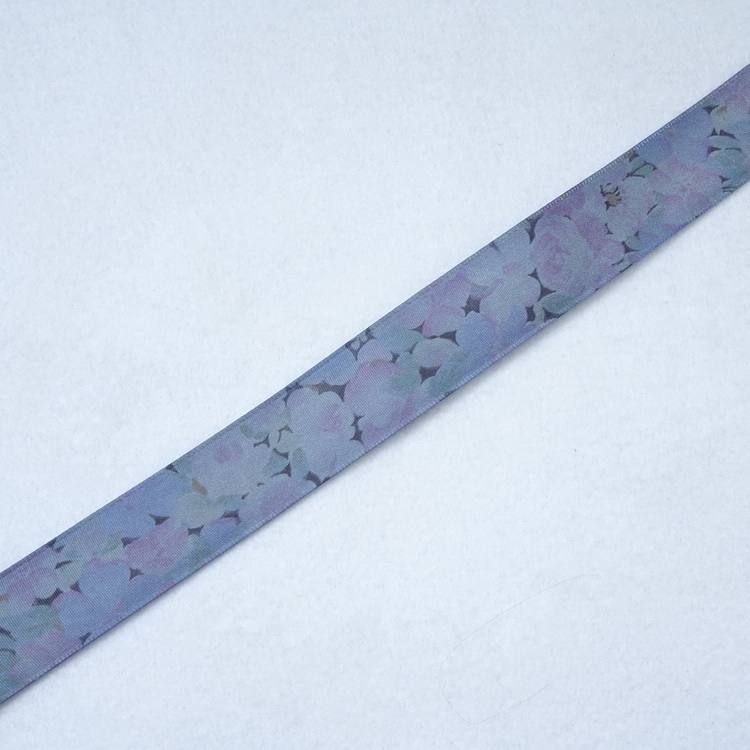 Swiss Taffeta Wired Ribbon - Floral - 25mm Wide
