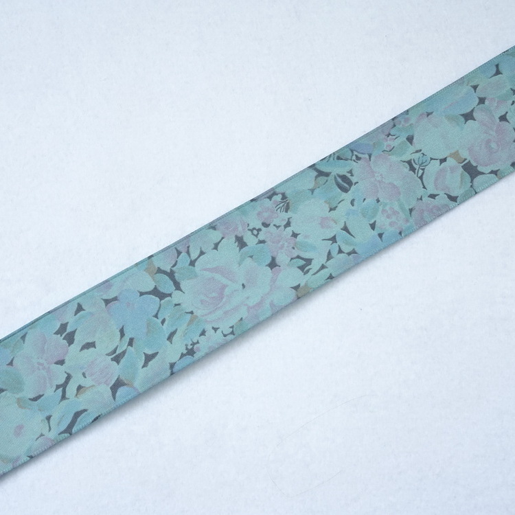 Swiss Taffeta Wired Ribbon - Floral - 40mm Wide