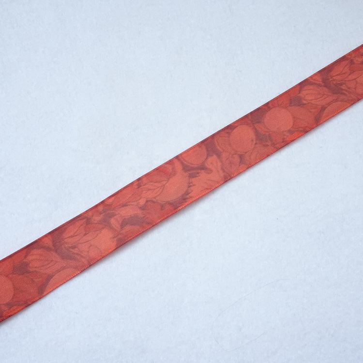 Swiss Taffeta Wired Ribbon - Floral - 25mm/40mm