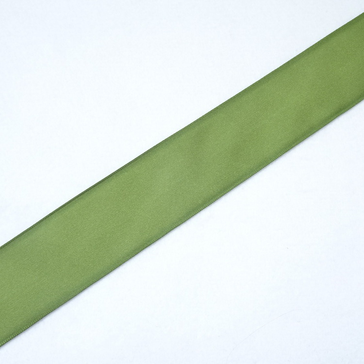 Taffeta Wired Ribbon - Olive - 40mm