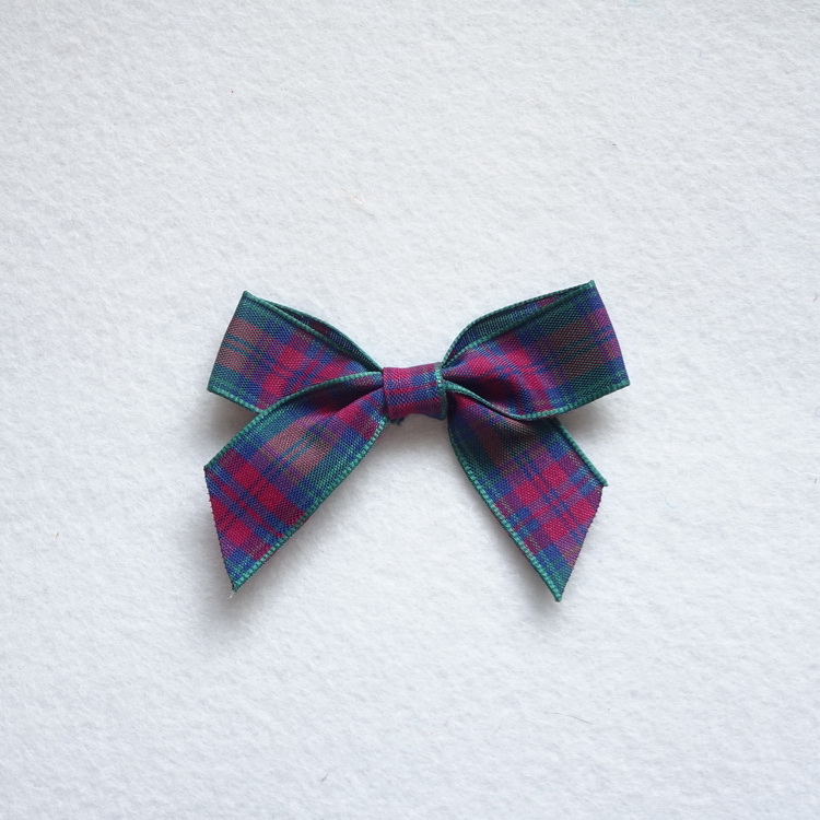16mm Tartan Bows- Lyndsay- 10 Per Pack