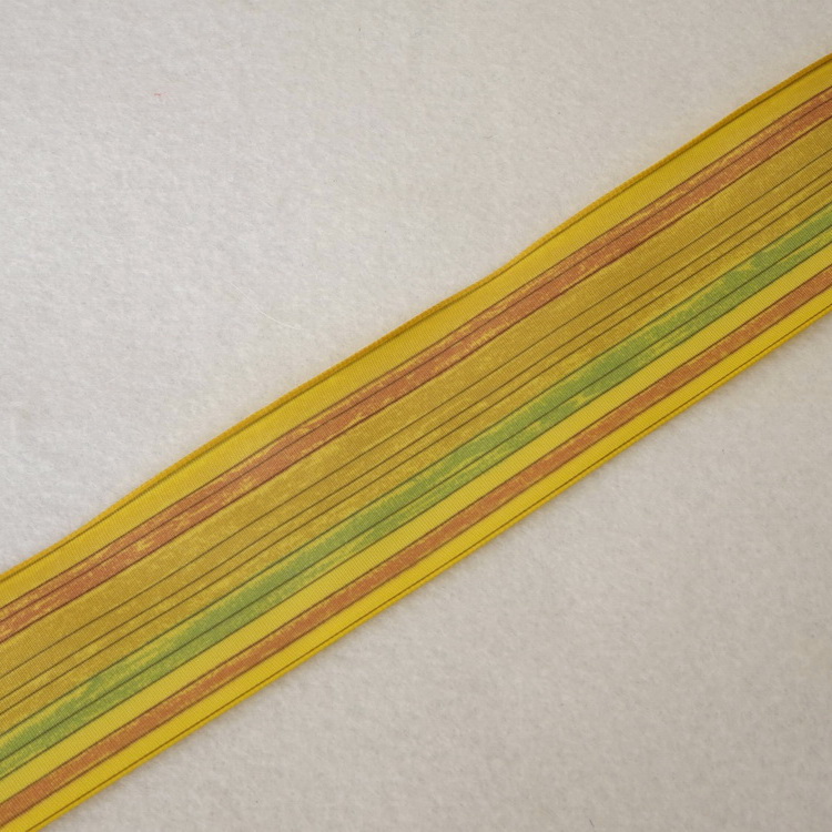Swiss Taffeta Wired Ribbon - Stripe - 40mm Wide