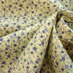 ditsy blue rose cotton