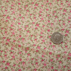 ditsy rose pink cotton