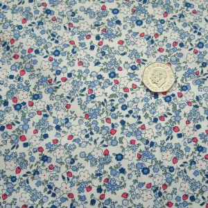 ditsy blue cotton