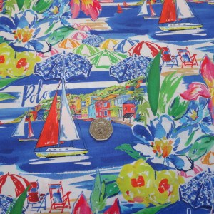 seaside boat fabric