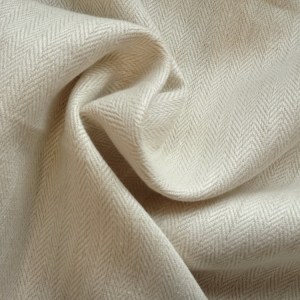 cream herringbone cotton waterproof