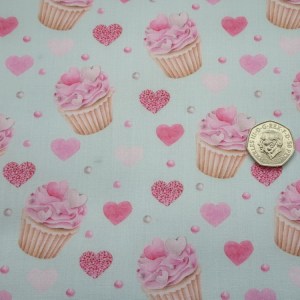 cup cakes fabric