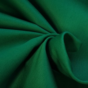 kelly green poly cotton drill