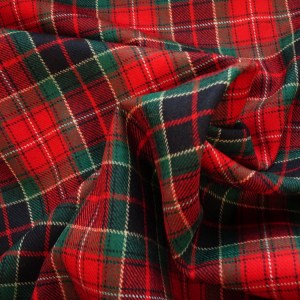 red and green wool logan tartan