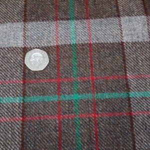 100% wool check